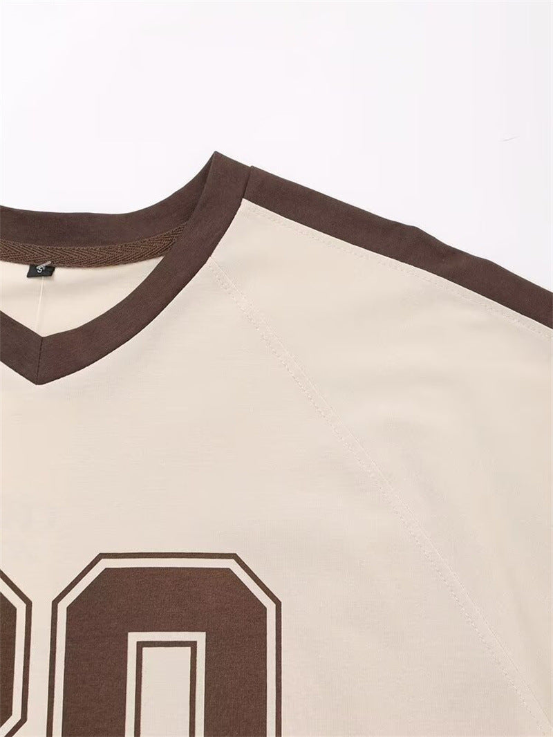 Trendy Short Sleeve Letter Printed T-Shirt