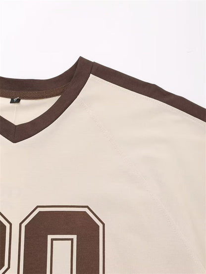 Trendy Short Sleeve Letter Printed T-Shirt