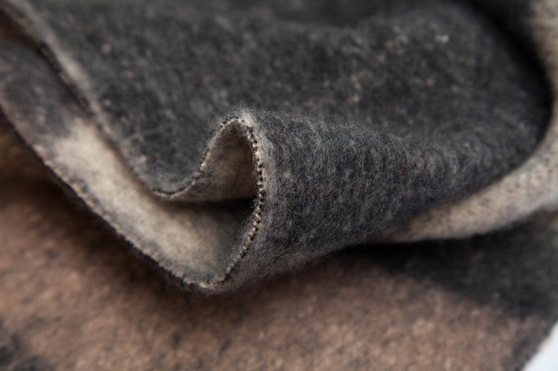 Comtrast Color Tassel Mohair Scarves