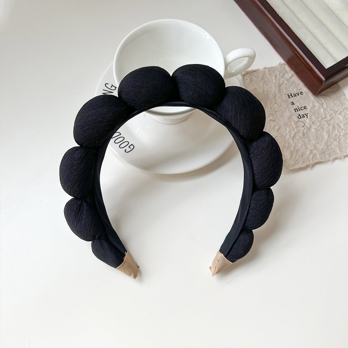 Sponge Twist Clouds Hairband