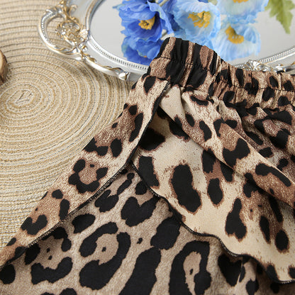 Leopard Print Loose Homewear Sets