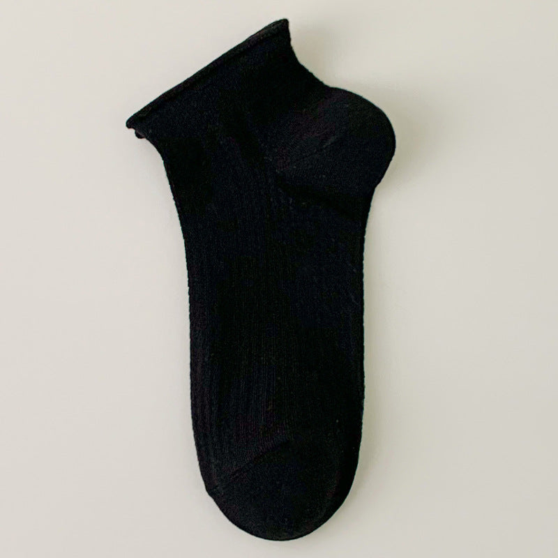Simple Solid Color Low Ankle Socks