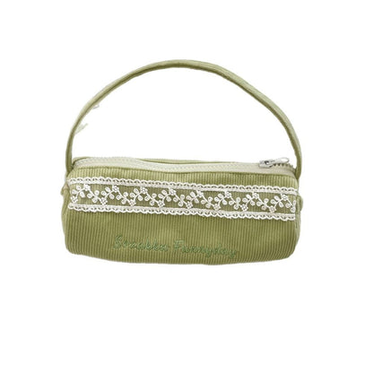 Minimalist Corduroy Makeup Pencil Pouch