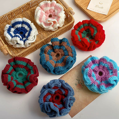Cute Handmade Crochet Scrunchies Hair Tie