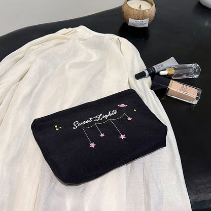 Simple Shining Large Capacity Portable Cosmetic Bag