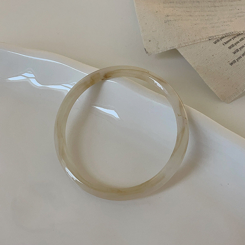 Irregular Acrylic Resin Layered Bracelets