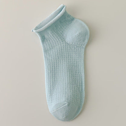 Simple Solid Color Low Ankle Socks