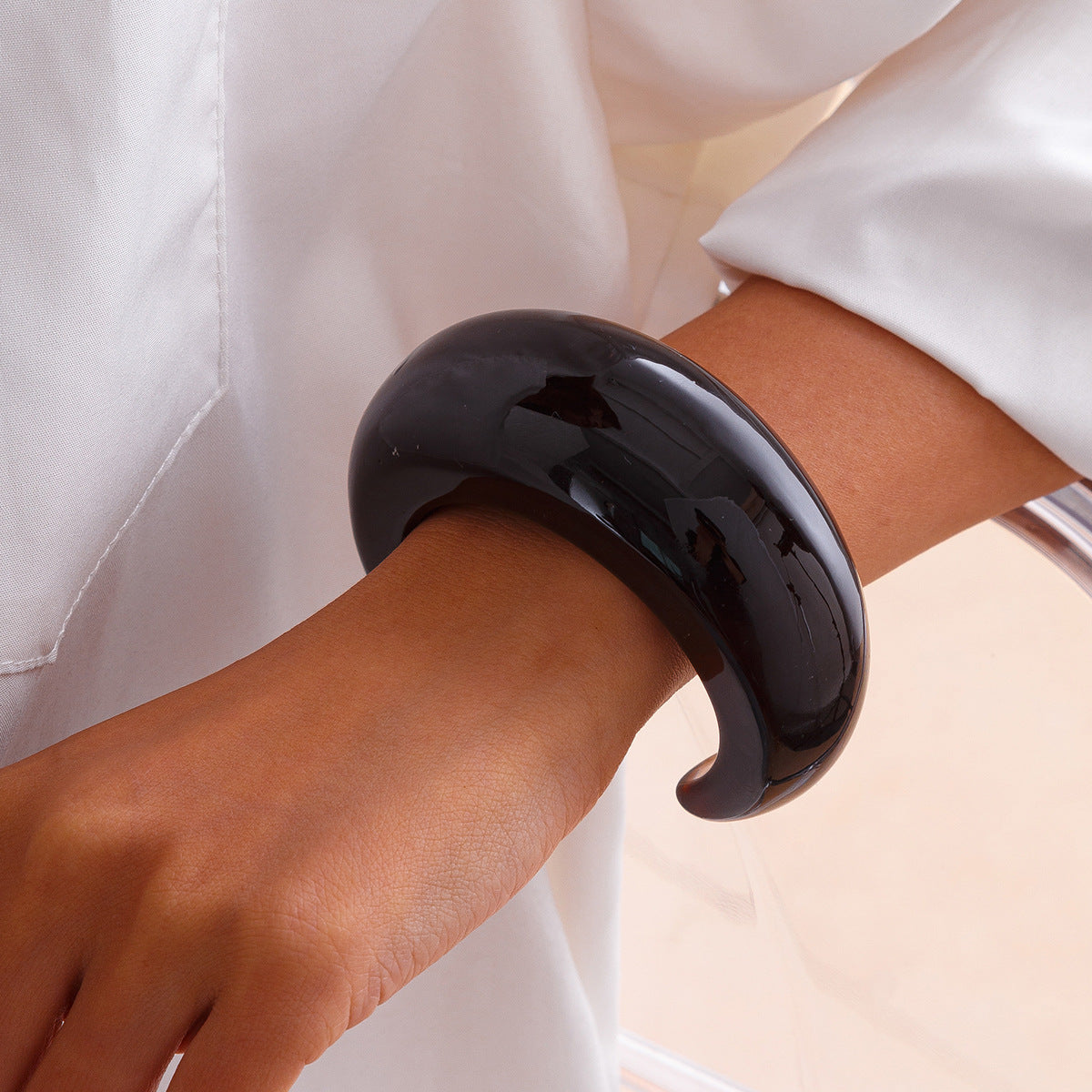 Colorful Open Irregular Acrylic Bracelets