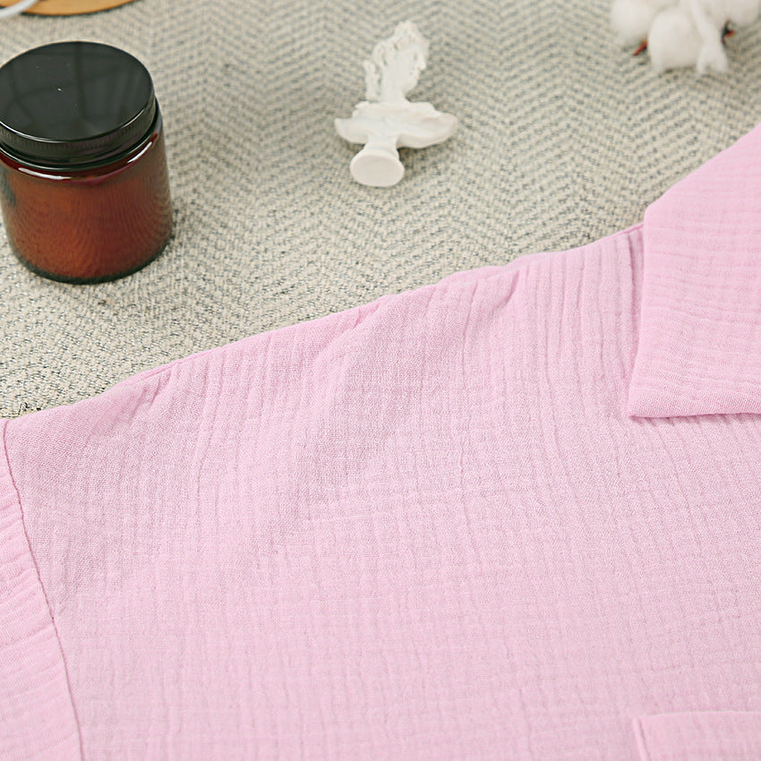 Flounce Solid Color Homewear Sets