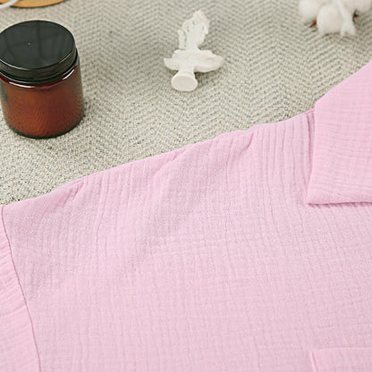 Flounce Solid Color Homewear Sets