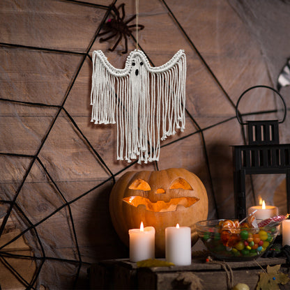 Handmade Rope Ghost Halloween Hanging Decoration