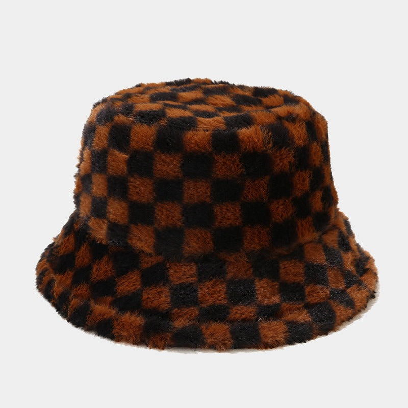 Contrast Color Checker Outdoors Bucket Hats