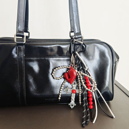 Bow Love Cross Keychain Bag Charms
