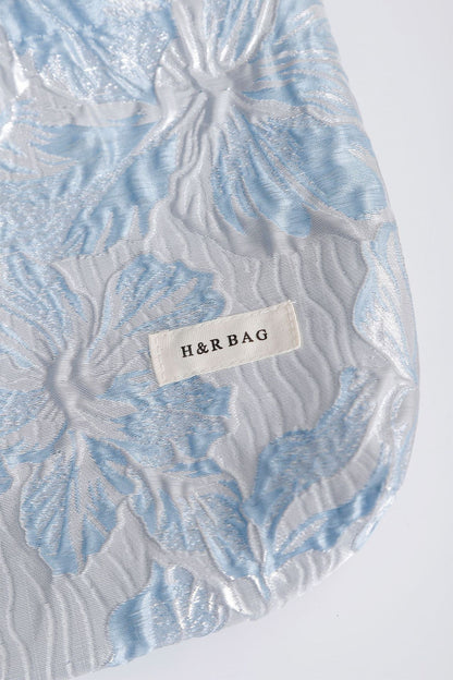 Simple Embossed Flower Makeup Bag