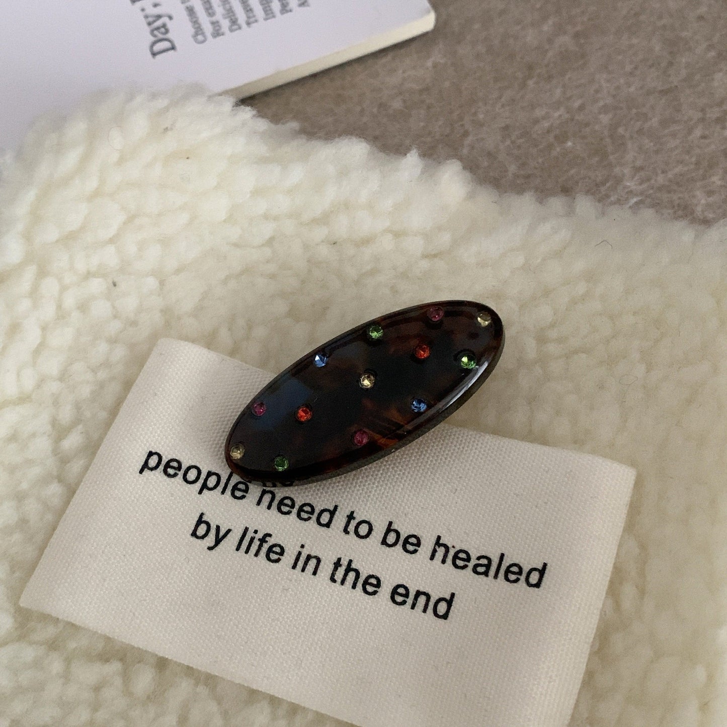 Colourful Rhinestone Simple Grab Clip