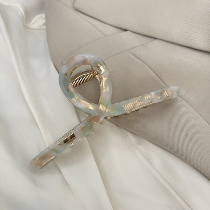 Large Cross Simple Metal Hair Claws