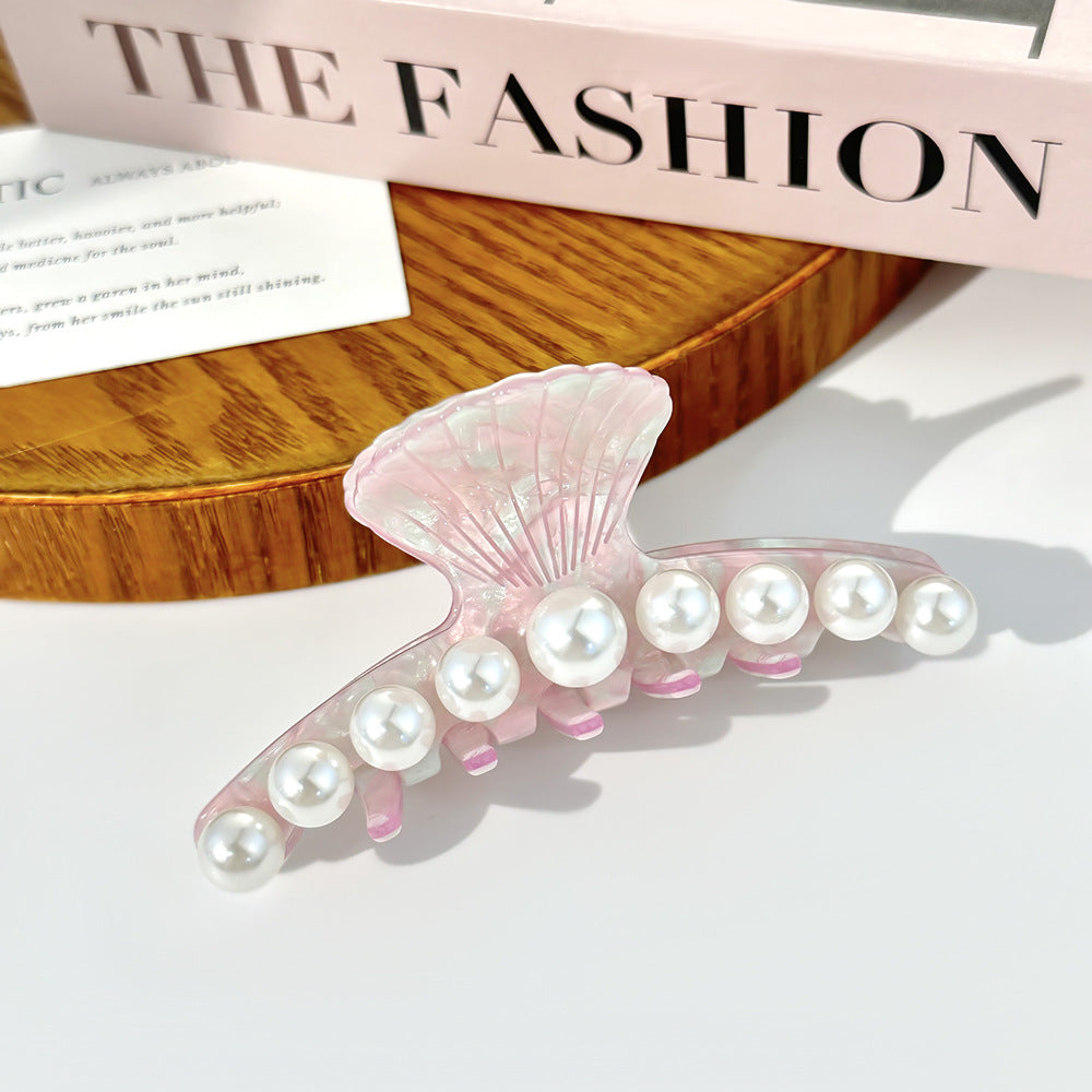Cute Pearl Acetate Large Hair Clip