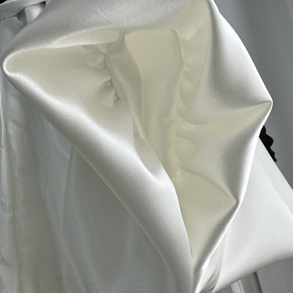 Elegant Pluffy Simple Mini Skirt