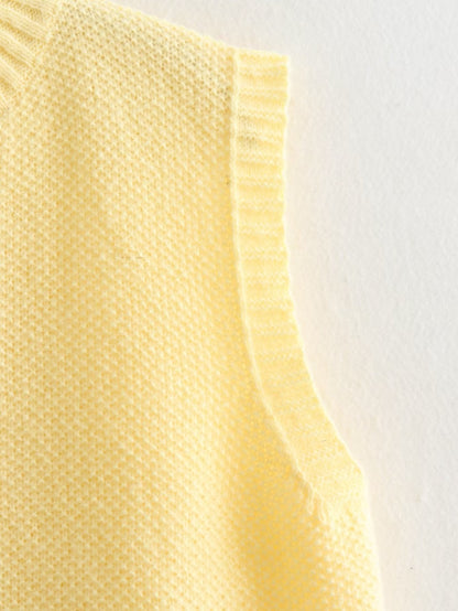 Casual Round Neck Sleeveless Backless Vest