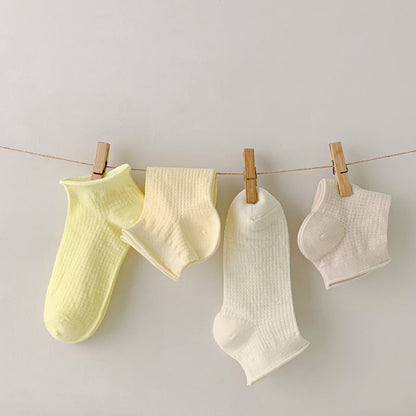 Simple Solid Color Low Ankle Socks