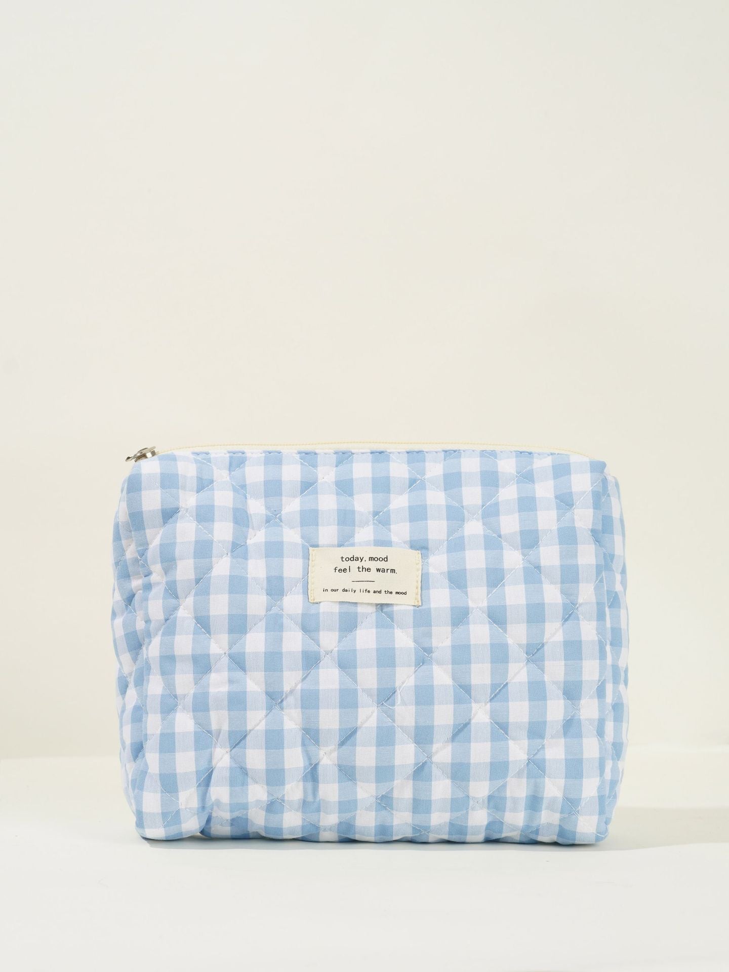 Colorful Plaid Large Capacity Make Up Bag