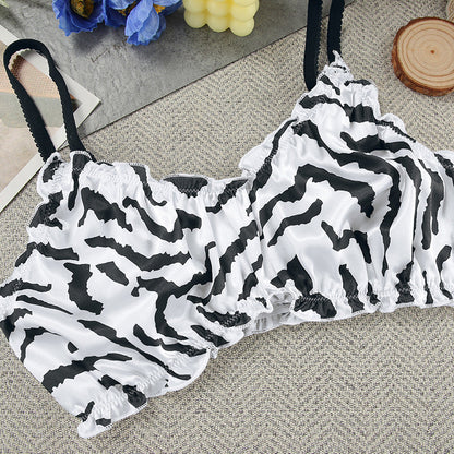 Sexy Zebra Print Soft Sleepwear Sets