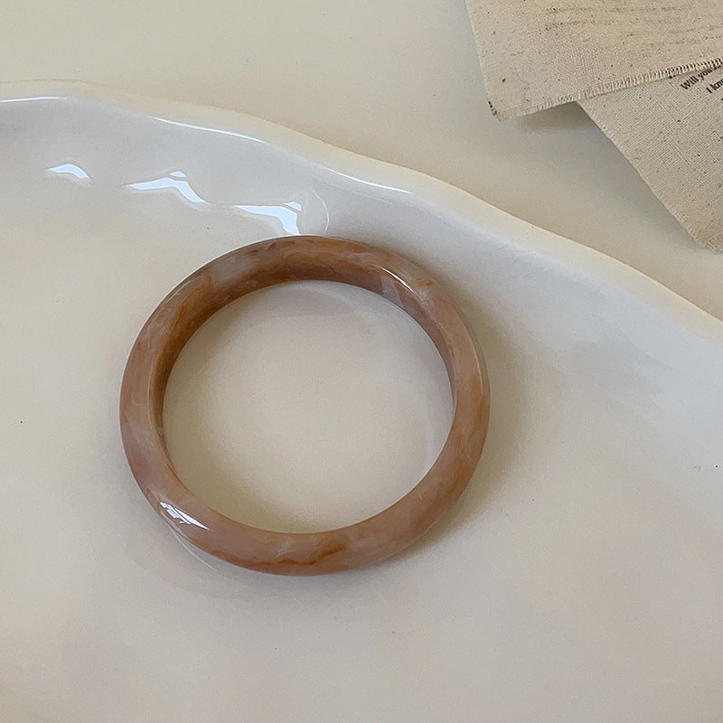 Irregular Acrylic Resin Layered Bracelets