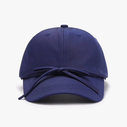 Solid Color Bow Knot Baseball Cap