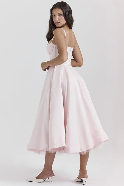 Layered Sweet Spaghetti Puffy Party Dress