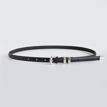 Simple Elegant Slim Leather Belt
