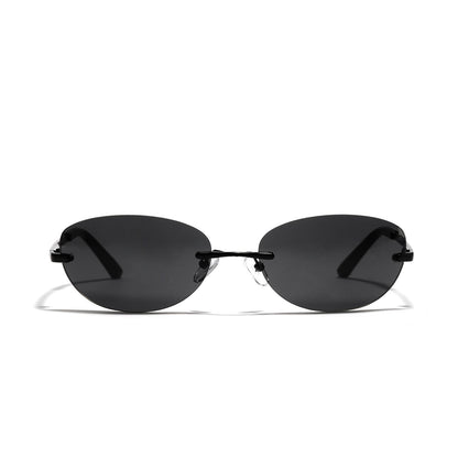Rimless Retro Metal Minimalist Sunglasses