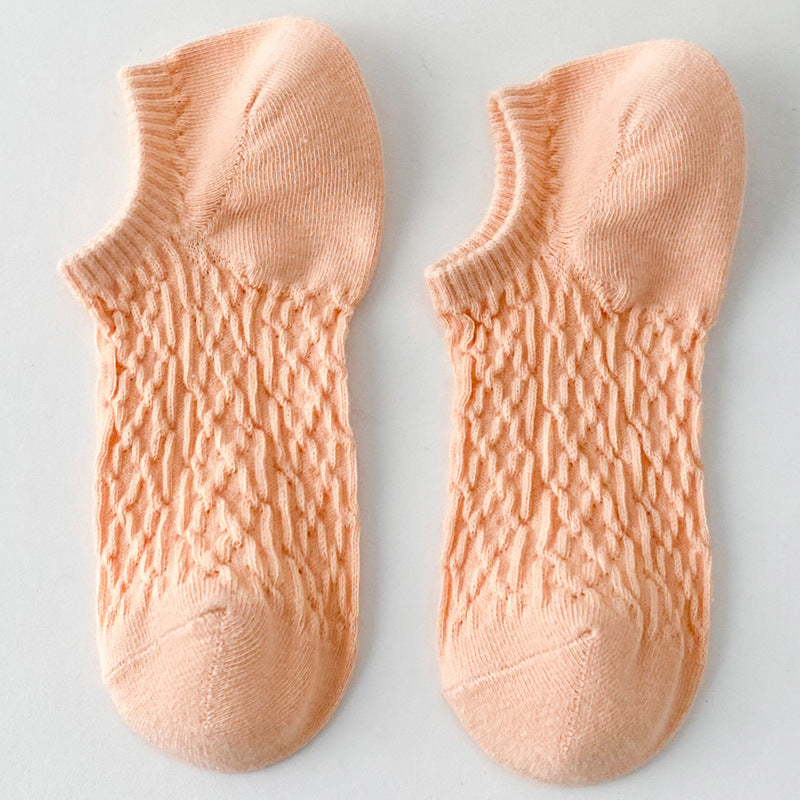 Twist Solid Color Sweet Low Ankle Socks