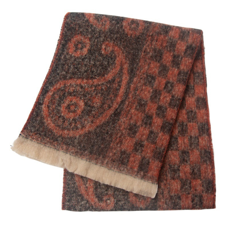 Plaid Print Vintage Scarves