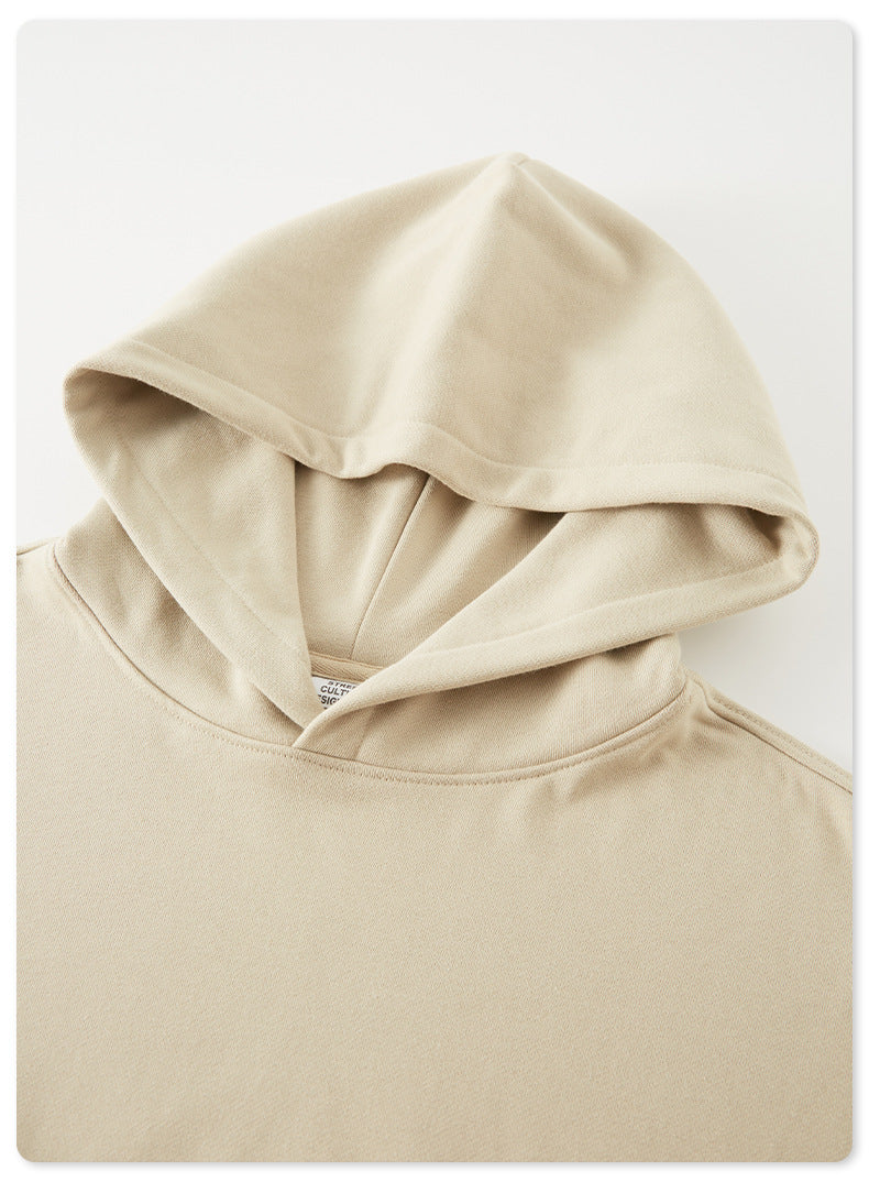Solid Color Loose Long Sleeve Hoodie
