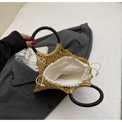 Hollow Out Braided Large Tote Bags