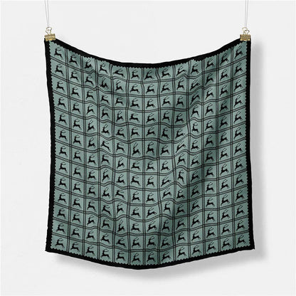 Simple Print Scarf Satin Scarf