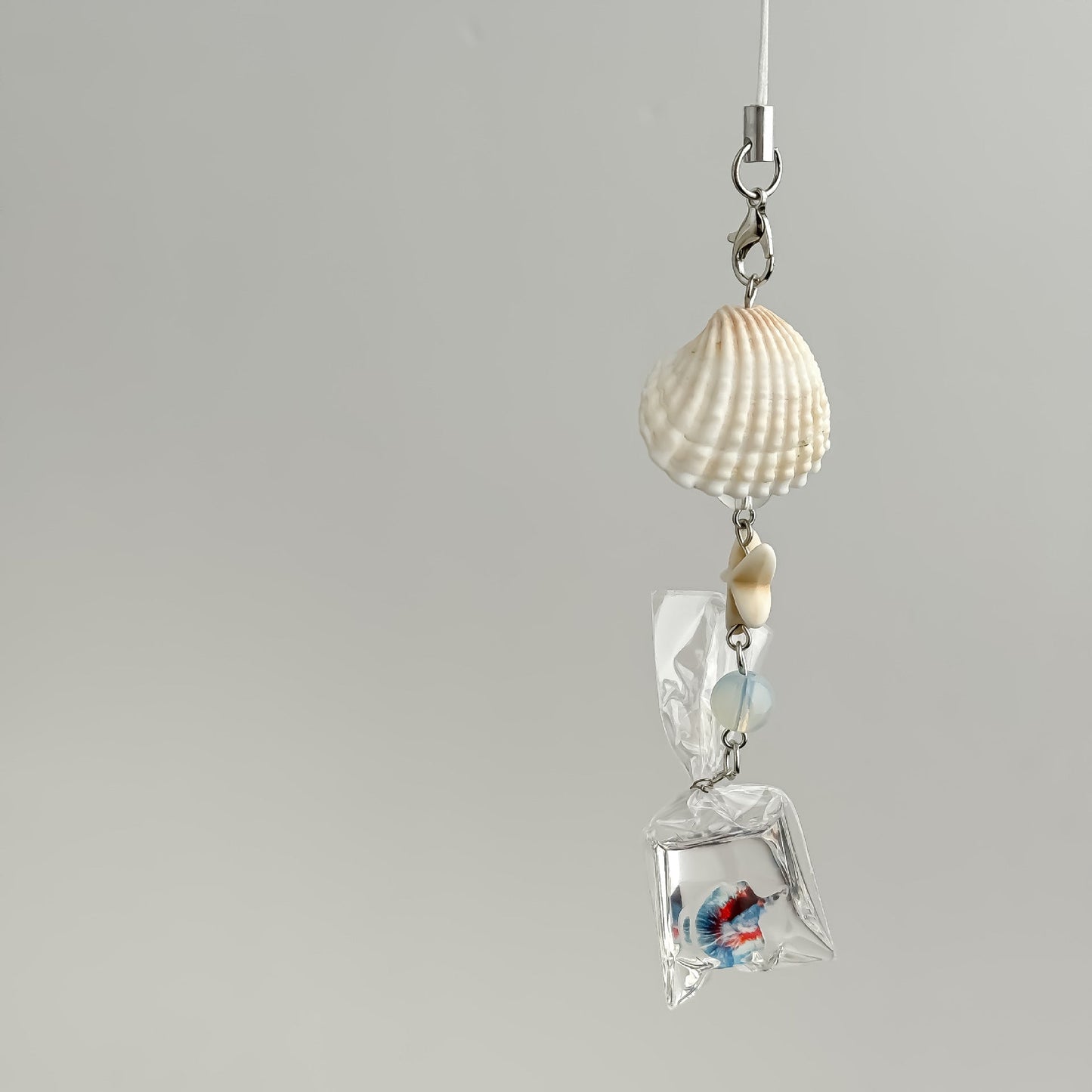 Cute Seashell Fish Keychain Bag Charm
