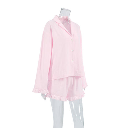 Flounce Cute Loose Sleepwear Sets