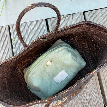 Solid Color Sweet Portable Make Up Bag