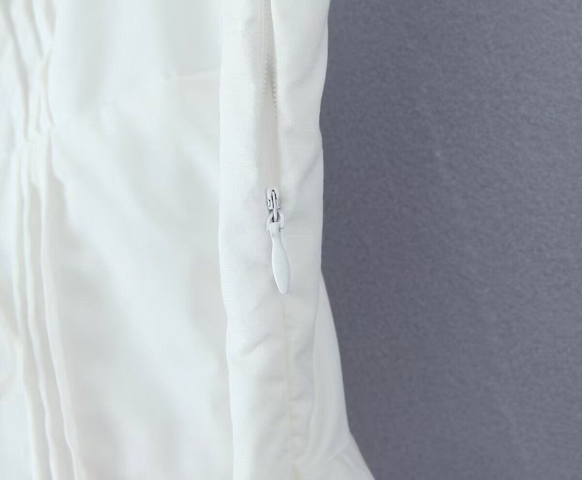 Classic Solid Color Sleeveless Mini Dress