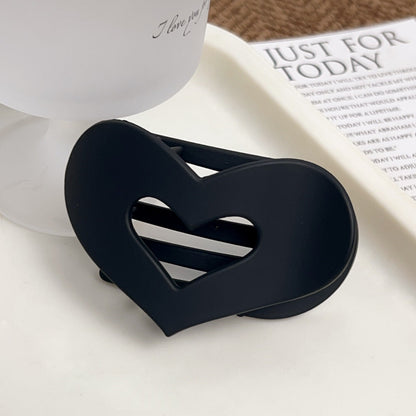 Stylish Flat Hair Heart Claw Clip