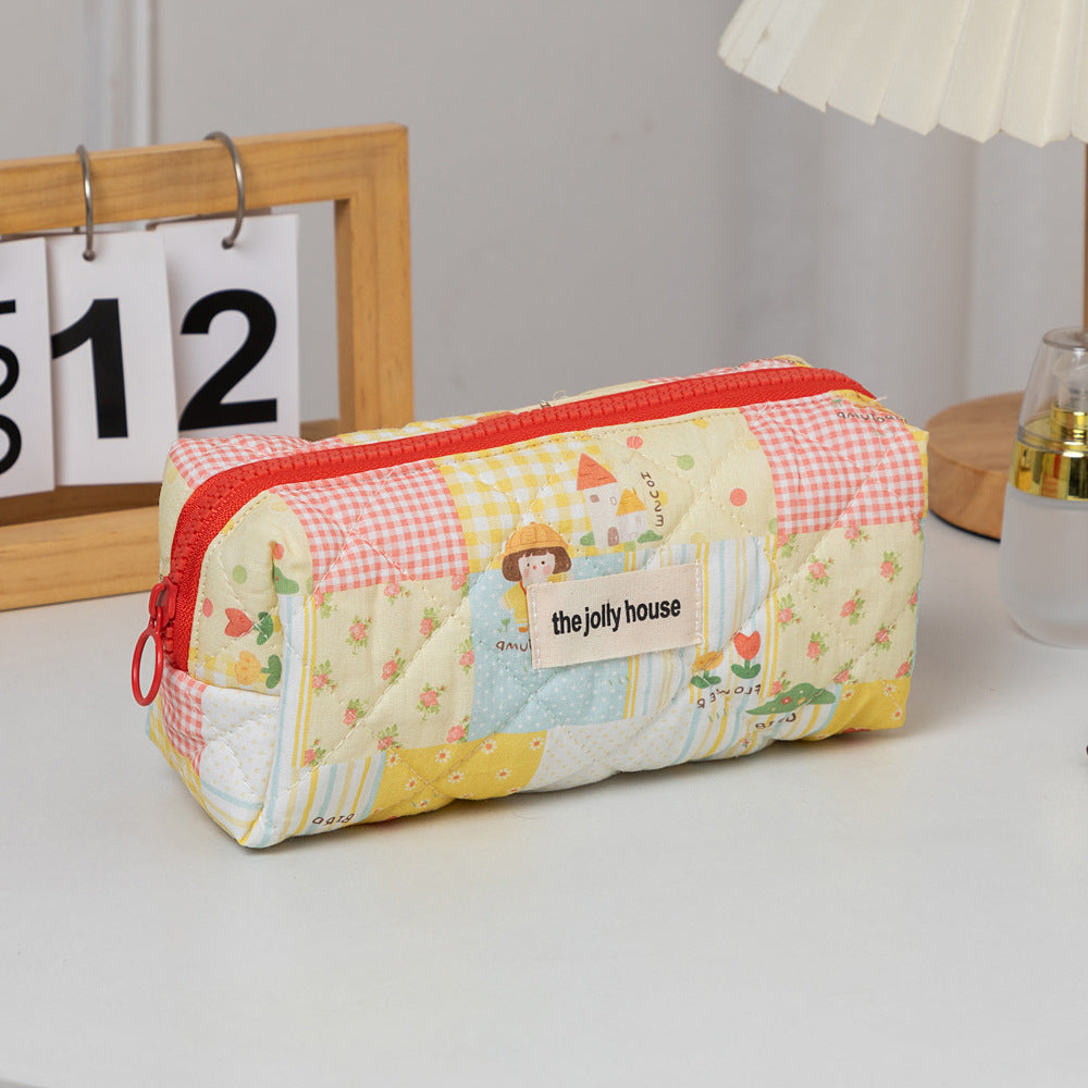 Cute Cartoon Colorful Dots Pencil Pouch