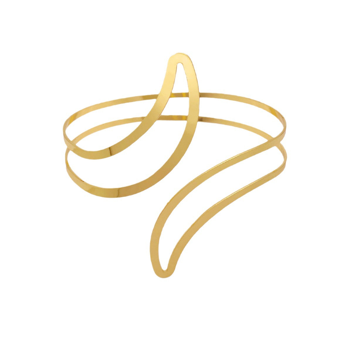 Hellow Out Moon Simple Arm Cuff