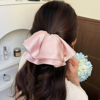 Solid Color Fabric Ponytail Hair Claw
