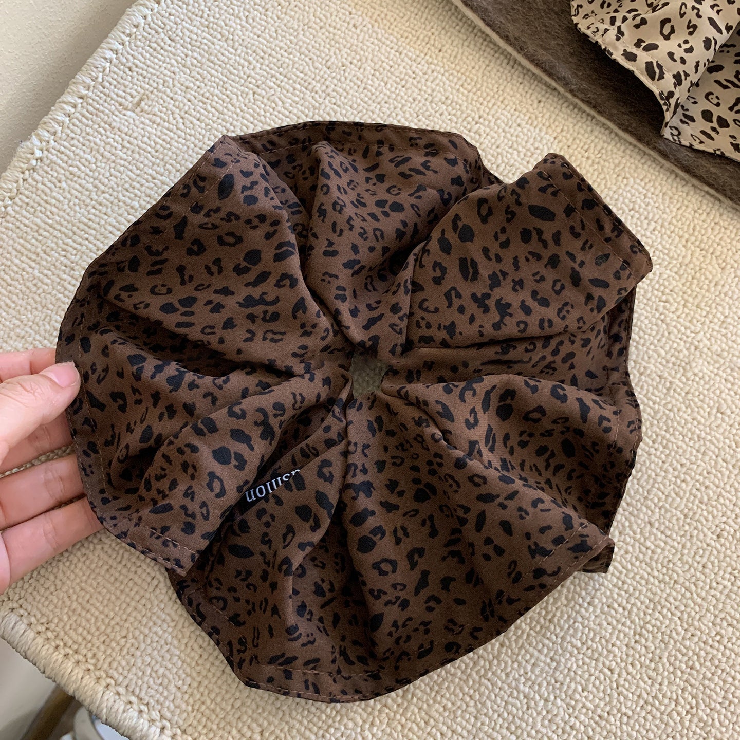 Cute Leopard Print Elastic Soft Scrunchies