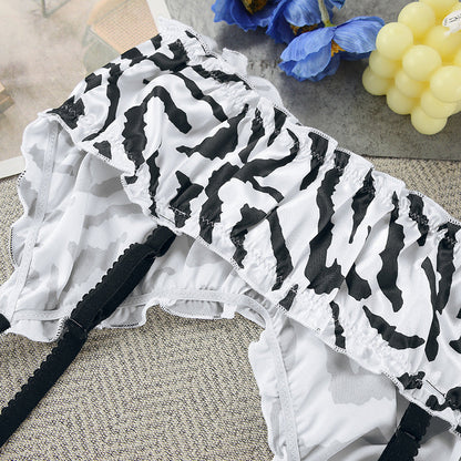 Sexy Zebra Print Soft Sleepwear Sets