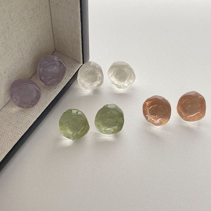 Irregular Acrylic Geometric Stud Earrings