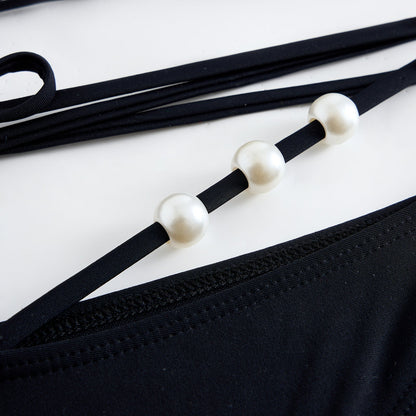 Sexy String Halter Bikini Swimwear with Cover