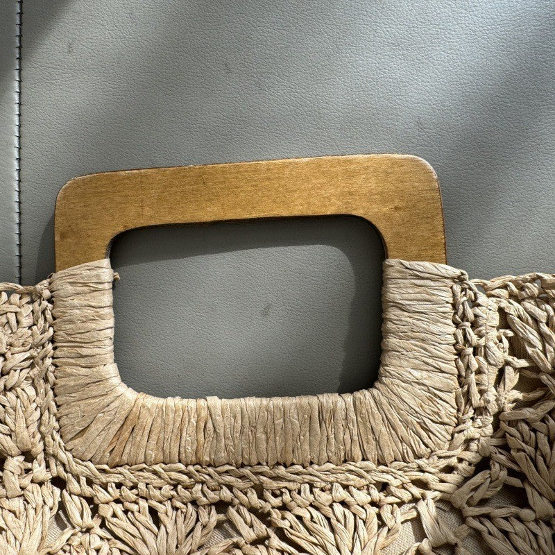 Simple Large Capacity Handmade Straw Bags