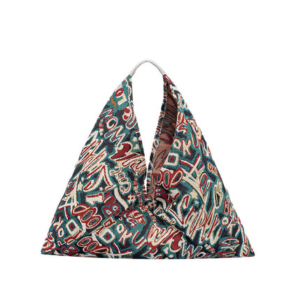 Print Daily Triangle Handbag